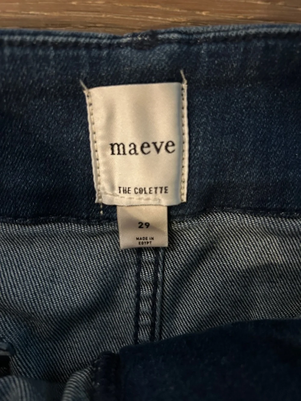 High-Waist Wide-Leg Colette Crop in Dark Indigo - Picture 3 of 7